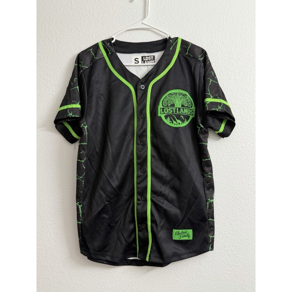 Lost Lands Music Festival Jersey Size S Techno House Dubstep Green Black